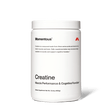 A 450g (15.8oz) white container of Momentous Creatine by Momentous, labeled for muscle performance, muscle growth, and cognitive function.