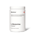 Momentous L-Glutamine is a 300g dietary supplement by Momentous that supports gut health, immune function, and muscle recovery. Comes in a white container.