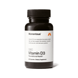 Momentous Vitamin D3 5000 IU by Momentous comes in a black bottle with 60 capsules, providing 5000 IU per serving to help support bone strength and immune health as a foundational supplement.