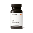 A black bottle labeled "Momentous Zinc" by Momentous, containing 60 zinc supplement capsules for immune support and metabolic health, is displayed against a white background.