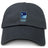 Show your team pride with the Rugby VA Adult Low-Profile Cotton Twill Dad Cap by EMB S&S Activewear, featuring a blue Rugby Virginia logo and text on the front center.