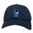 Show your rugby pride with the Rugby VA Adult Low-Profile Cotton Twill Dad Cap by EMB S&S Activewear—navy blue, featuring a stylized shield logo and "RUGBY VIRGINIA" text on the front.