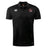 The Vienna Rugby Club Dry Polo by EMB Canterbury features a Canterbury logo on the right chest and a red and black embroidered emblem on the left. This breathable polo uses Vapodri Technology for quick drying comfort, perfect for active wear.
