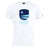 The Rugby VA Club Plain Tee by WRS Canterbury is a white cotton blend shirt featuring a blue shield logo and "RUGBY VIRGINIA" in light blue on the front.