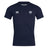 The Villanova Rugby Club Club Dry Tee by EMB Canterbury is a navy blue short sleeve shirt with Vapodri Technology, a white Canterbury logo on the right chest, and a blue and white crest on the left—perfect for workouts.