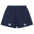The Villanova Rugby Club Yokohama Short by EMB Canterbury is navy, with a white Canterbury logo on the left leg and sports club crest on the right, crafted from lightweight, durable fabric for all-day comfort.