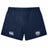 The Villanova Rugby Club Women's Elite Woven Short by EMB Canterbury features the Canterbury logo on the left leg and a blue and white crest on the right, perfect as women's gym shorts.