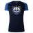 The Villanova Rugby Club Women's Elite Training Tee by WRS Canterbury features short blue sleeves, lightweight breathable fabric, and a crest with two lions, a shield, and “EST 1976.”.