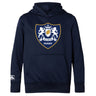 The Villanova Rugby Club Lightweight Hoodie by WRS Canterbury is a navy blue hoodie with the club crest on the chest and the Canterbury logo on the left sleeve.