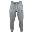 The EMB Canterbury Rugby VA Leisure Sweatpant features light grey organic cotton, a drawstring waist, two side pockets, and Canterbury logos on both thighs.