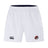 The Vienna Rugby Advantage Short 2.0 by EMB Canterbury showcases an embroidered logo on the left leg and a small emblem on the right, fusing style with sustainable activewear for those who demand performance.