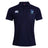 The EMB Canterbury Rugby VA Waimak Polo is a navy blue men's short-sleeve rugby shirt with a white Canterbury logo on the right chest and a blue Rugby Viadana emblem on the left, styled in classic Waimak fashion.