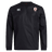 The West Potomac RFC Club Vaposhield Contact Top by EMB Canterbury is a black long-sleeve rugby top with water-repellent Vaposhield, a white Canterbury logo on the right chest, and a red-and-white shield logo on the left.
