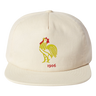 The EMB Weld Nations of Rugby France Vintage Cap is a beige brushed cotton hat featuring an embroidered rooster and "1906," capturing the essence of France's proud rugby heritage.