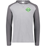 A Holy Trinity Rugby Gameday Vintage Hoodie with a green logo by WRS Augusta Sportswear.