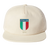 The Nations of Rugby Italy Vintage Brushed Cotton Cap by EMB Weld features an "ITALIA" emblem with green, white, and red stripes above the number "1929," celebrating a vintage rugby design.