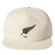 The Nations of Rugby New Zealand Vintage Brushed Cotton Cap by EMB Weld features a black fern design above "1884" on the front, part of the Classics Collection.