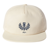 The Nations of Rugby Scotland Vintage Brushed Cotton Cap by EMB Weld features a blue thistle emblem and the number "1871" on the front, with an adjustable snapback closure, perfect for rugby fans.