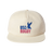 The USA Rugby Throwback Brushed Cotton Cap by EMB Weld is a beige cap made from brushed cotton twill, showcasing "USA RUGBY" and a blue eagle logo on the front, perfect for rugby enthusiasts.