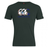 The Canterbury Virginia CCC Flag Club T-shirt by WRS Canterbury is a dark green tee with the iconic logo featuring rugby players and a red floral design—ideal for fans of classic rugby style tees.