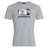 The WRS Canterbury Virginia CCC Flag Club T-shirt is a grey tee with a large "CCC" logo, knight illustration, colorful designs, and "canterbury" in navy—ideal for Canterbury rugby fans.
