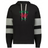 The WRS Augusta Nations of Rugby Wales Jackson Way Hoodie is a black top with grey sleeve stripes, featuring a red dragon and green "WALES RUGBY" text on the chest.