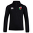 The Wales Club Shield 1/4 Zip Training Top, by EMB Canterbury, features a prominent logo on the left chest and the iconic Canterbury logo on the right.