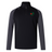 Explore the Washington Irish Rugby Elite 1/4 Zip Top by Canterbury, a black and gray long-sleeve sports top adorned with a green and red embroidered shield logo on the chest. Crafted by EMB Canterbury for performance and comfort, this top utilizes sustainable materials to enhance your workout experience responsibly.