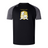 The Waukesha Gold Rugby Elite Training Tee by Canterbury, offered by WRS Canterbury, is a black and gray rugby shirt featuring the "Waukesha Gold Rugby Club" logo with a shield, map silhouette, and rugby ball. This shirt utilizes Vapodri fabrics for peak performance and includes the renowned CCC logo signifying top quality.