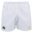 The Waukesha Gold Rugby Player's Drill Shorts by EMB Canterbury are made from recycled fabric, featuring a sleek black logo on the left leg and a subtle gold emblem on the right for a modern touch.