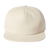 The Brushed Cotton Field Trip Snapback Hat by Weld is a beige baseball cap with a curved brim, adjustable fit, and snapback closure, viewed from the front.