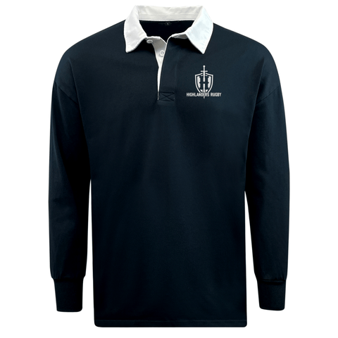 ウェア CLASSIC Highlanders Warm-up Jersey Highlanders Rugby NC Classic Long Sleeve Solid Rugby Jersey