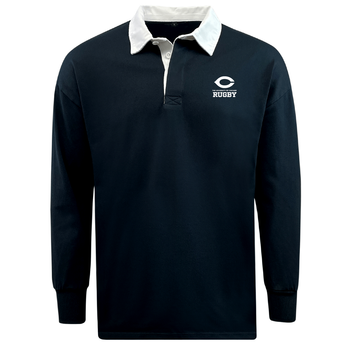 University of Chicago Classic Long Sleeve Solid Rugby Jersey
