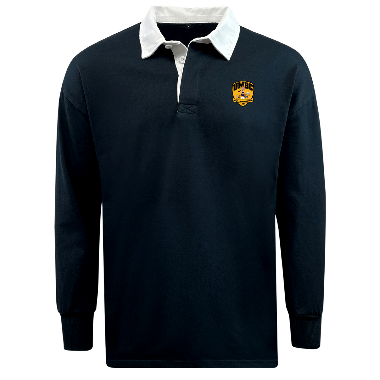 University of Maryland Baltimore County Rugby Classic Long Sleeve Solid Rugby Jersey