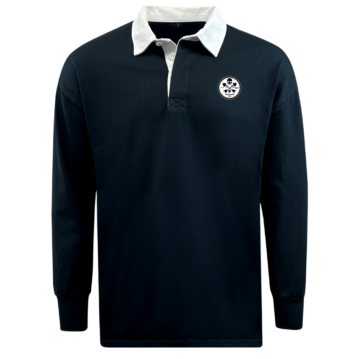 White River RFC Classic Long Sleeve Solid Rugby Jersey