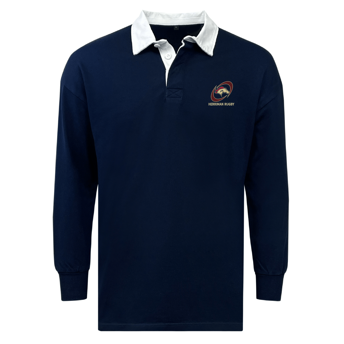 Herriman High School Rugby Classic Long Sleeve Solid Rugby Jersey