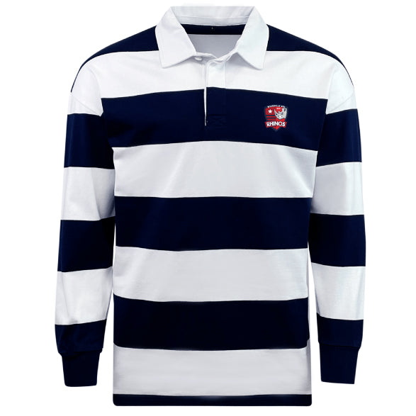 Marysville Rhinos Classic Long Sleeve Hooped Rugby Jersey