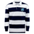 Introducing the EMB Mudoo Minneapolis Mayhem Rugby Classic Long Sleeve Hooped Rugby Jersey, designed with timeless navy and white horizontal stripes and finished with the iconic Minneapolis Mayhem logo on the left chest for a vintage rugby shirt style.