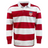 The EMB Mudoo USA Rugby Original Olympic 50th Anniversary Hooped Classic Jersey features bold red and white stripes and a stars-and-stripes crest, commemorating 50 years of USA Rugby in classic long-sleeve style.