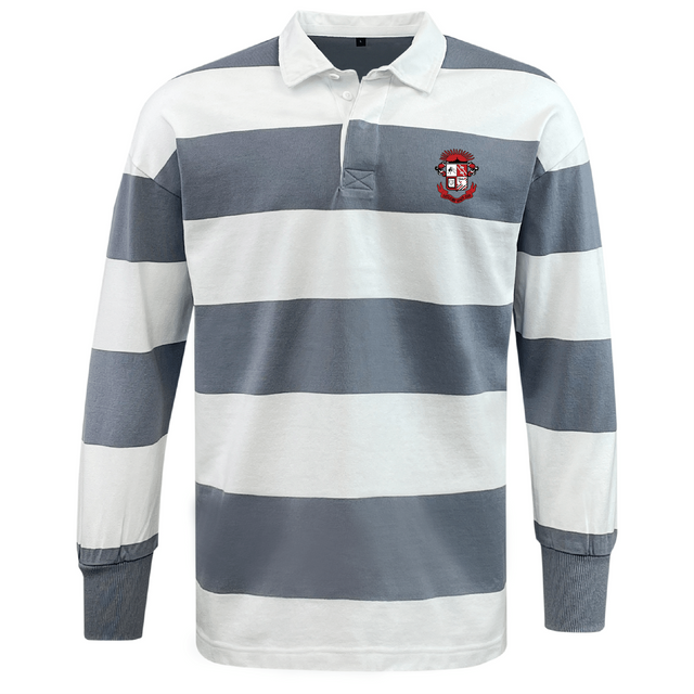 Battleship Rugby Club Classic Long Sleeve Hooped Rugby Jersey