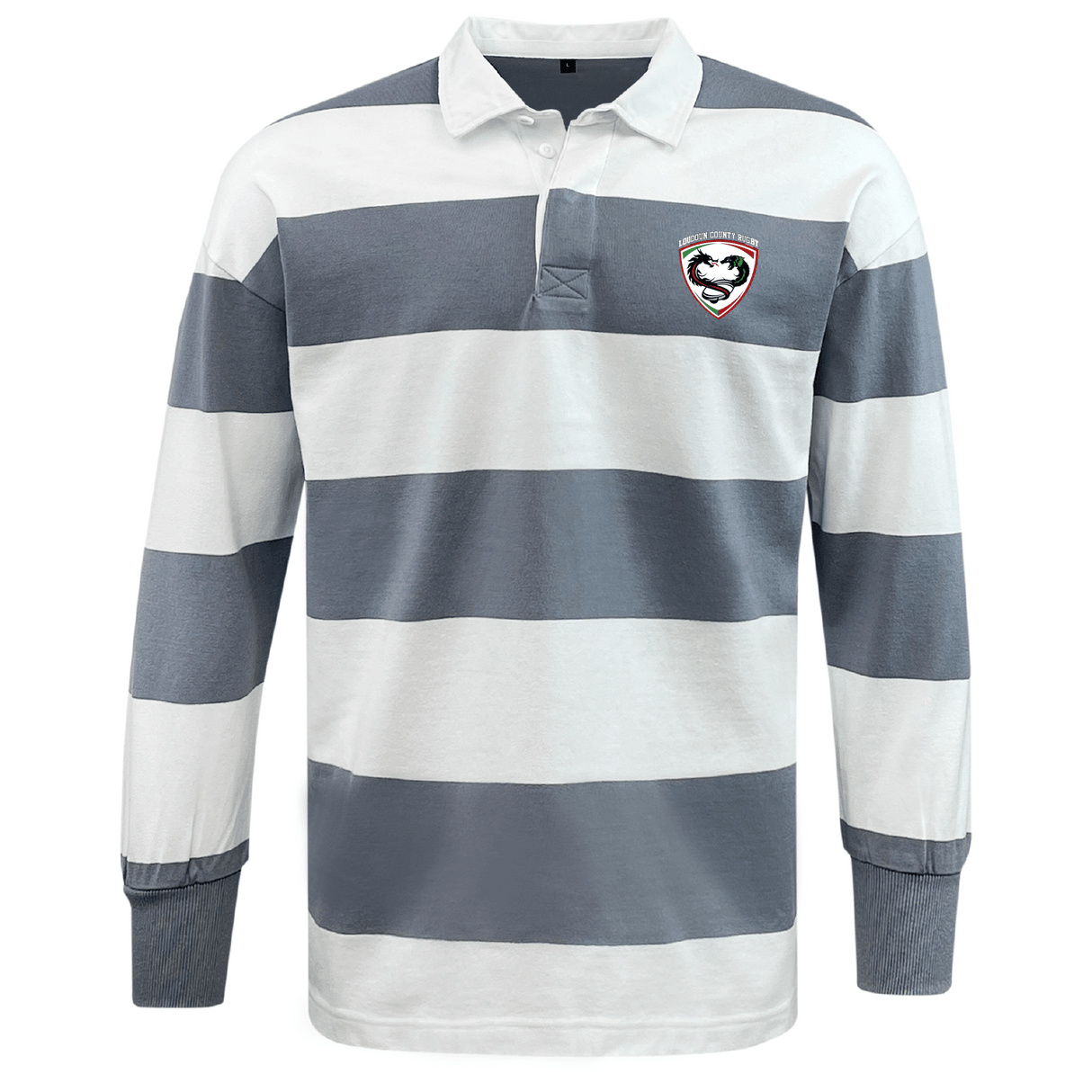 Loudoun Classic Long Sleeve Hooped Rugby Jersey