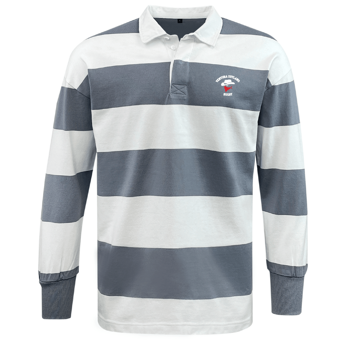 Ventura Outlaws Rugby Classic Long Sleeve Hooped Rugby Jersey