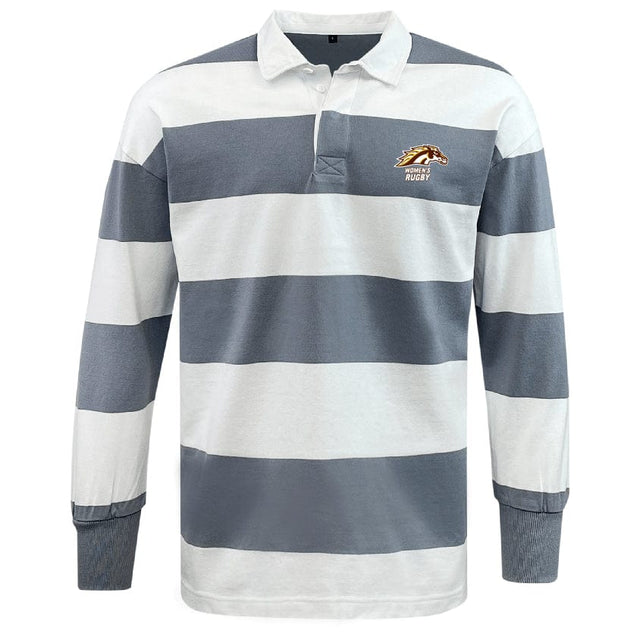 Western Michigan University Classic Long Sleeve Hooped Rugby Jersey