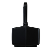 The World Rugby Shop Water Bottle Carrier by Springboard Promotions is a black plastic carrier with 6 compartments, a rectangular base, and a tall handle for easy transport, shown against a white background.