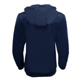 Navy Women's USA Rugby Hoodie by Castore, back view, with long sleeves and a hood—ideal for Eagles fans who value quality.