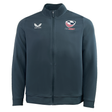 A Women's USA Rugby Track Jacket by Castore, dark blue, with an Eagles logo on the left chest and a Castore logo on the right.