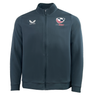 A Women's USA Rugby Track Jacket by Castore, dark blue, with an Eagles logo on the left chest and a Castore logo on the right.