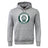 The Woodlands Youth Club Hoodie by Canterbury from WRS Canterbury features a gray design with a green and white "Woodlands Rugby" paw print logo—ideal for showing rugby club spirit.