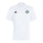 The Woodlands Youth Club Dry Polo by EMB Canterbury features a breathable design, green circular left-chest logo, black Canterbury logo with Vapodri Technology on the right, combining style and comfort.