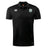 The Woodlands Youth Club Dry Polo by EMB Canterbury features a collar, button placket, and two embroidered logos. Made with Vapodri Technology, this black short-sleeve polo keeps you cool and comfortable all day.